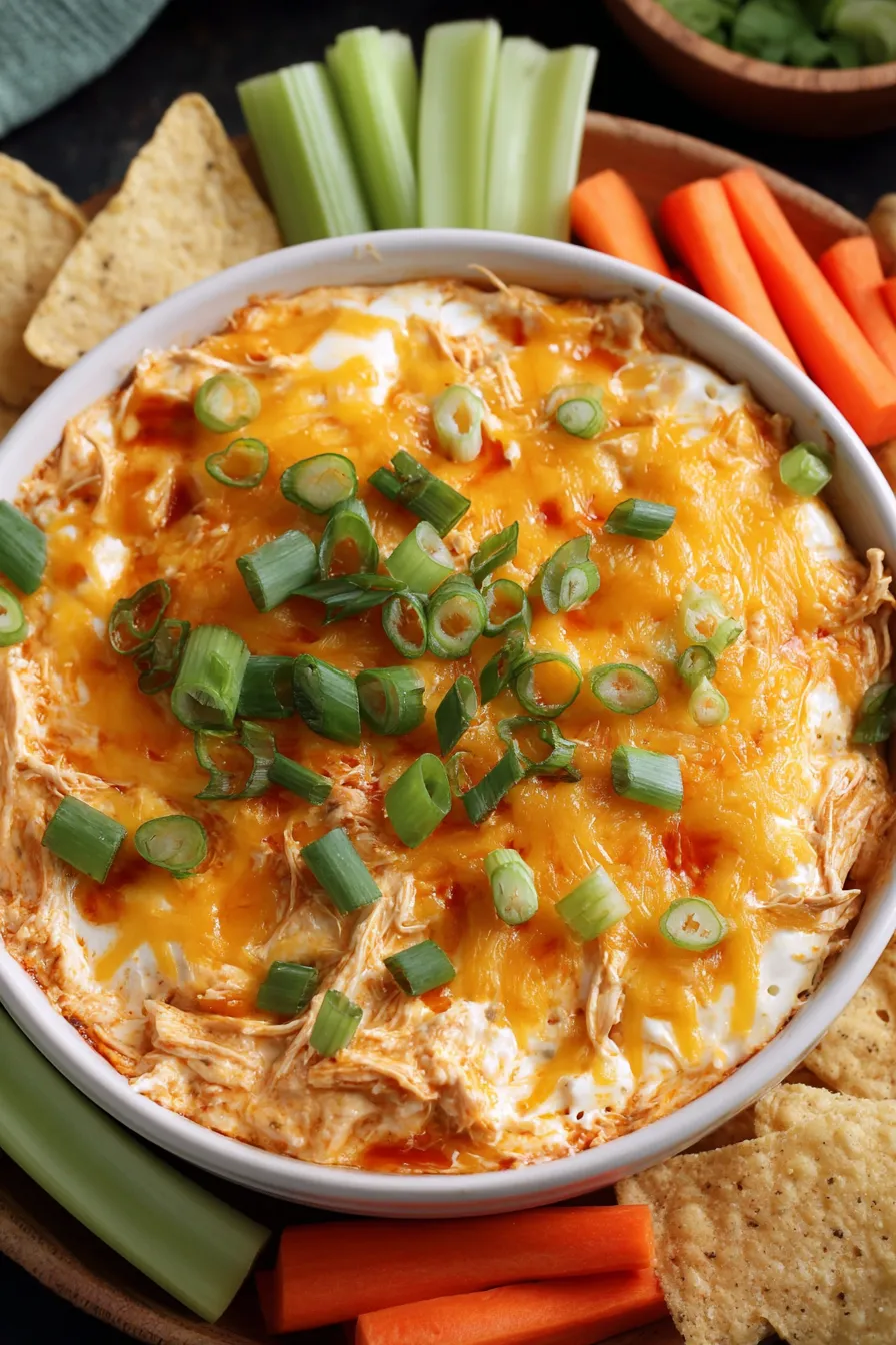 Crockpot Creamy Buffalo Chicken Dip – Cooking With Annie